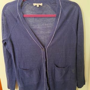 Madewell navy blue lightweight cardigan